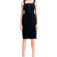INC International Concepts Women's Lace Up Denim Dress Blue Size 6