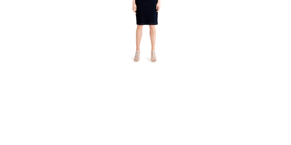 INC International Concepts Women's Lace Up Denim Dress Blue Size 6