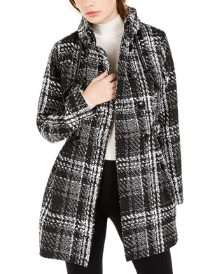 BCX Junior's Double Breasted Coat Black Size L