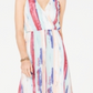 INC International Concepts Women's Rainbow Maxi Dress White Size Petite L