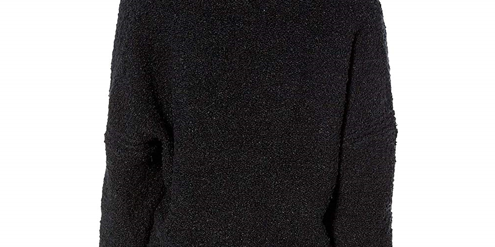 Free People Women's Long Sleeve V Neck Sweater Black Size X-Small