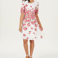 Charter Club Women's Lace Fit & Flare Dress White Size S