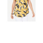 JM Collection Women's Printed Cold Shoulder T-Shirt Yellow Size Medium