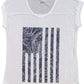 Style & Co Women's Printed Cap Sleeve Scoop Neck T-Shirt White Size X-Large