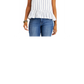 Style & Co Women's Striped Blouse Tank Top White Size Large