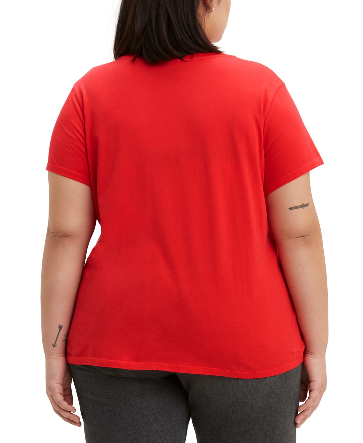 Levi's Women's Logo Tee Red Size 2X