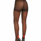 INC International Concepts Women's Heart Backseam Tights Black Size X-Small