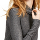 INC International Concepts Women's Shimmer Turtleneck Gray Size XX-Large