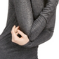 INC International Concepts Women's Shimmer Turtleneck Gray Size XX-Large