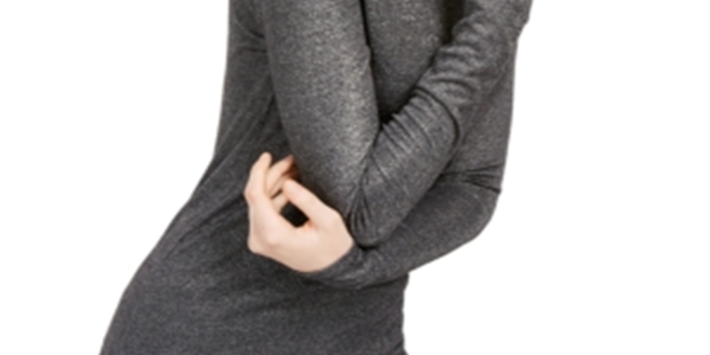 INC International Concepts Women's Shimmer Turtleneck Gray Size XX-Large