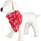 Family Pajama Matching Ornament Print Family Pajama Pet Bandana Red Size SM