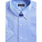 Club Room Men's Pin Point Wrnkle Resistant Dress Shirt Blue Size 14.5