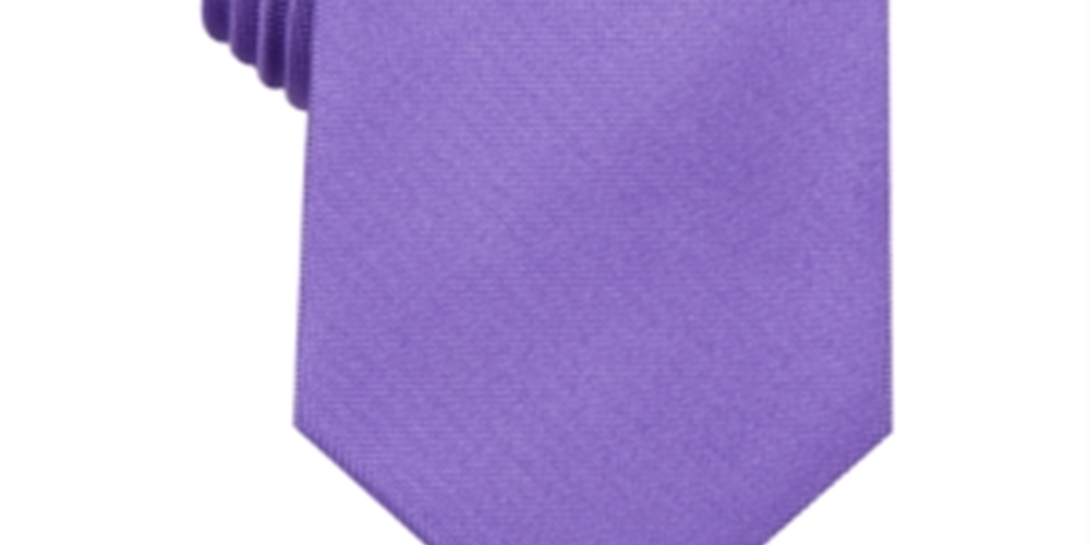 Club Room Men's Neck Tie One Fairway Solid Skinny Slim Purple One size