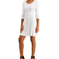 Style & Co Women's Ribbed Sweater Dress White Size Small