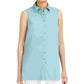 Alfani Women's Sleeveless Knit Button Front Tunic Green  Size Small