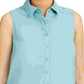 Alfani Women's Sleeveless Knit Button Front Tunic Green  Size Small