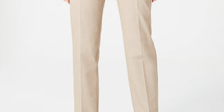 Charter Club Women's Slim Leg Ankle Pants Beige Size 14 Petite