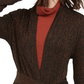 INC International Concepts Women's Metallic Cardigan Brown Size X-Large