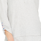 Style & Co Women's Embroidered Top Gray Size Small