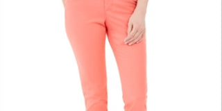 Charter Club Women's Bristol Tummy Control Skinny Ankle Jeans Orange Size 10