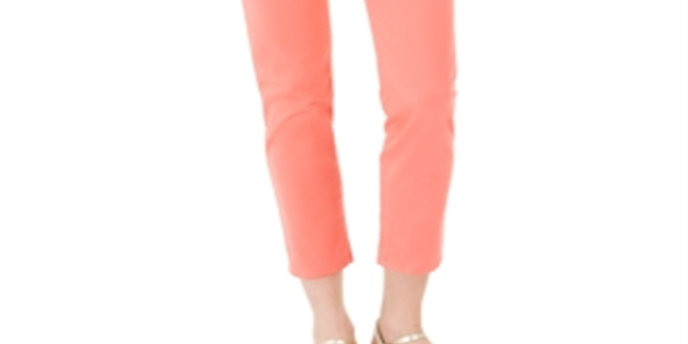 Charter Club Women's Bristol Tummy Control Skinny Ankle Jeans Orange Size 10