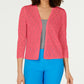 Charter Club Women's Pointelle Completer Cardigan Pink Size Small