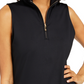 Charter Club Women's Sleeveless Mock Neck Top Black Size X-Large