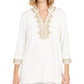 Charter Club Women's Lace Trim Tunic Top White Size XX-Large