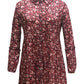 Style & Co Women's Floral Print Tunic Wine Size Medium