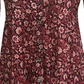 Style & Co Women's Floral Print Tunic Wine Size Medium