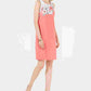 Charter Club Women's Floral Print Shift Dress Pink Size XX-Large