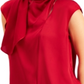 Alfani Women's Solid Tunic Blouse Red  Size X-Large