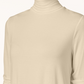 JM Collection Women's Turtleneck Top Beige Size Petite Medium