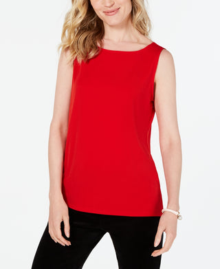 Charter Club Women's Boat Neckline Top Red Size X-Large