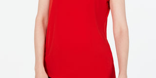 Charter Club Women's Boat Neckline Top Red Size X-Large
