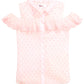 Epic Threads Big Girl's Scalloped Ruffle Cold Shoulder Shirt Pink Size X-Large