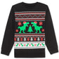 Jem Big Boy's Holiday Rex Sweatshirt Black Size X-Large