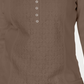 Karen Scott Women's Lace Front Henley Top Brown Size X-Small