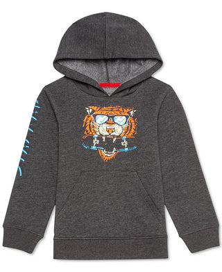 Jem Little Boys Tiger Chomp Hoodie Gray Size 7