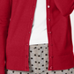 Charter Club Women's Crewneck Cardigan Red Size Petite Medium