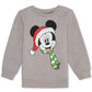 Disney Little Boy's Mickey Mouse Holiday Sweatshirt Gray Size 7