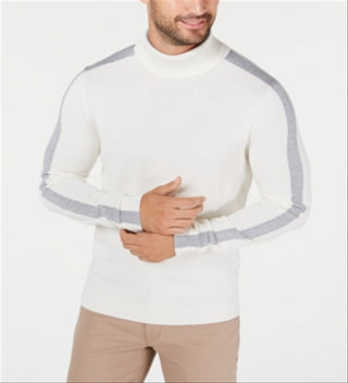 Alfani Men's Colorblocked Turtleneck White Size XXX-Large