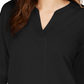 Style & Co Women's Split Neck Top Black Size Small