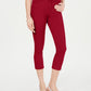 Charter Club Women's Tummy Control Bristol Capri Jeans Red Size 10
