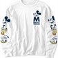Disney Big Boy's Mickey Mouse Character Heads T-Shirt White Size Large
