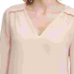Calvin Klein Women's Ruffled V Neck Top Pink Size Medium