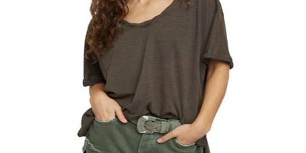 Free People Women's Raven FeatherShirt -Gray Size Small