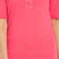 Karen Scott Women's Cotton Lace Up Elbow Sleeve Top Pink Size Small