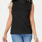 Karen Scott Women's Mock Neck Sleeveless Top Black Size Small