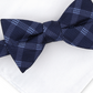 Alfani Men's Check Pre Tied Bow Tie & Solid Pocket Square Set Blue Size Regular